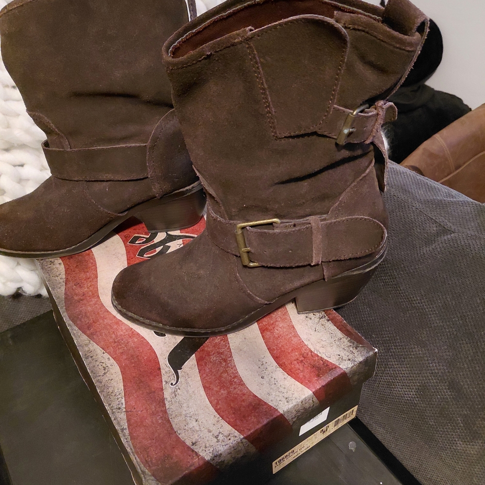 DV by Dolce Vita Dark Brown Ankle Booties
